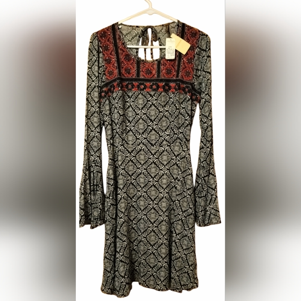 Stetson Dress Women's 4 Boho Embroidered Long Sleeve Maxi Western NWT